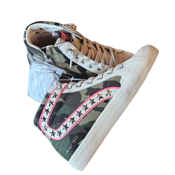 Vintage Havana Dorit High Camo Sneakers NEW - Picture 4 of 7